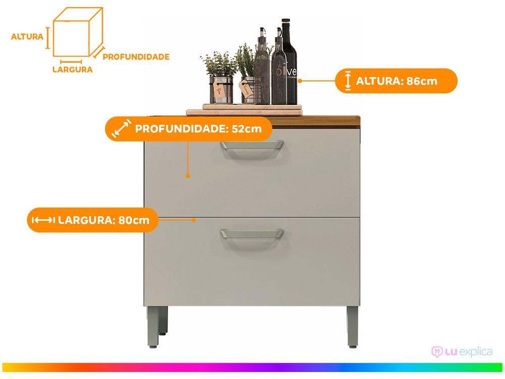 Balcão de Cozinha com Tampo Cozinhas Nesher - 3