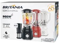 Liquidificador Britânia Turbo BLQ970P Preto 4 Velocidades 900W - 25