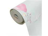 Papel de Parede Infantil Verde Balões Vinílico