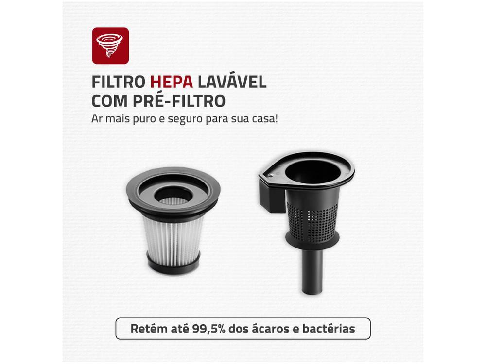 Aspirador de Pó Portátil e Vertical Mondial 1200W - 3