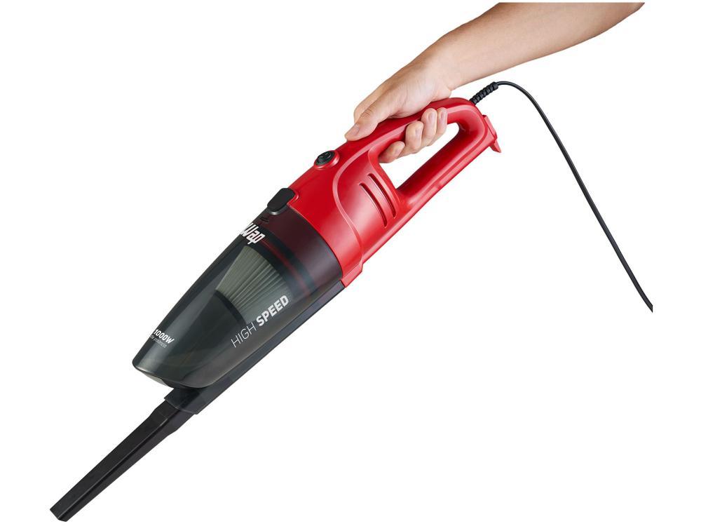 Aspirador de Pó Portátil e Vertical Wap Filtro HEPA 1000W High Speed Vermelho e Preto - 9
