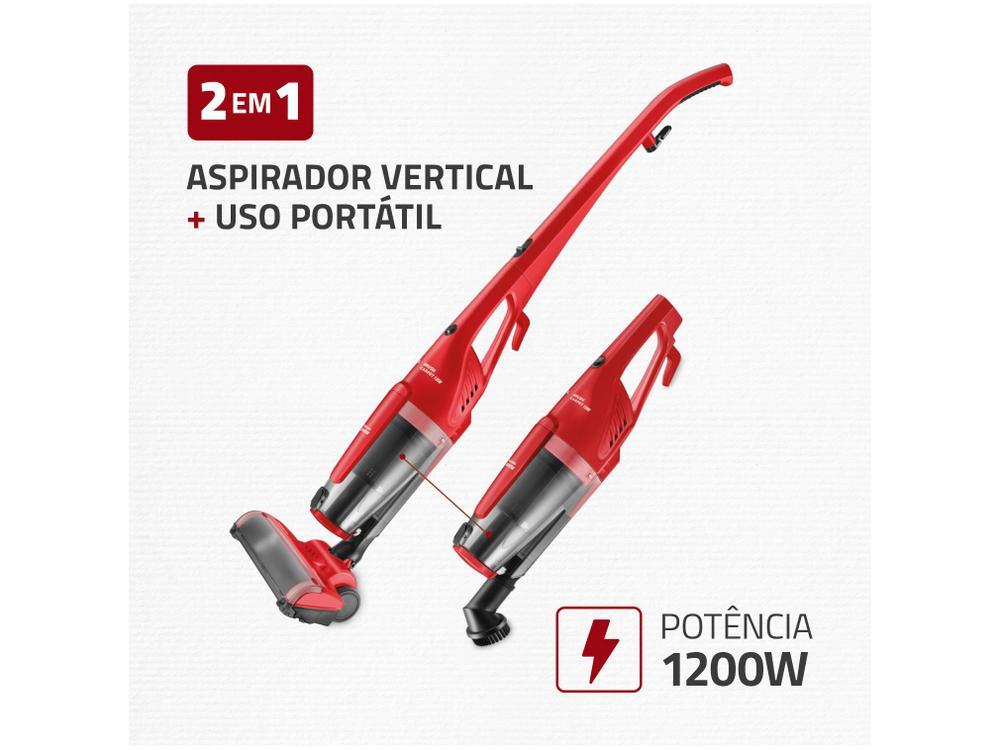 Aspirador de Pó Portátil e Vertical Mondial 1200W - 2
