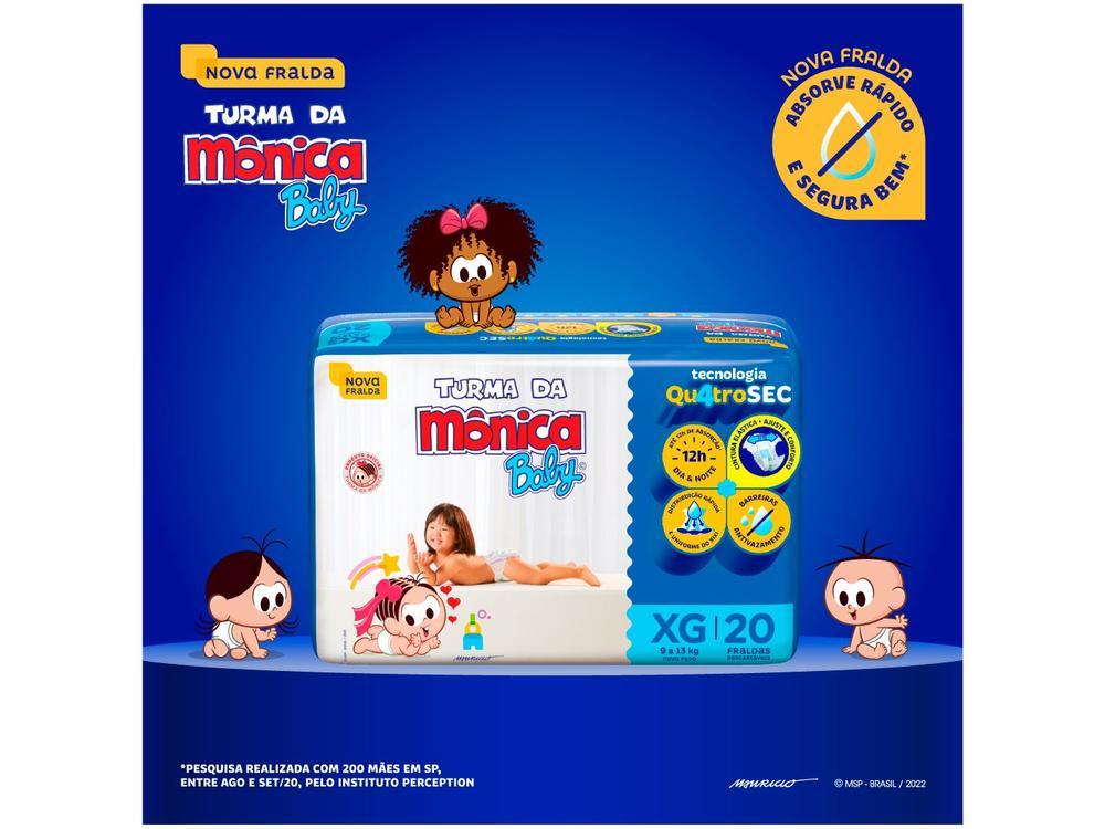 Fralda Turma da Mônica Baby Tam. XG 9 a 13kg 20 Unidades - 5