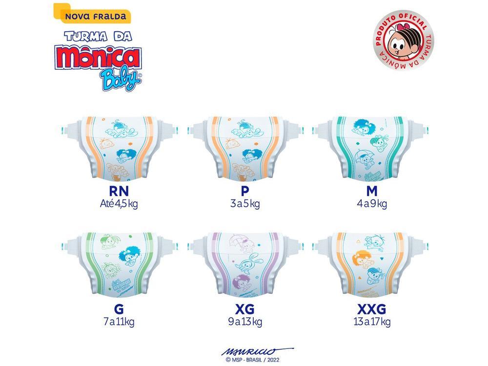 Fralda Turma da Mônica Baby Tam. XG 9 a 13kg 20 Unidades - 15