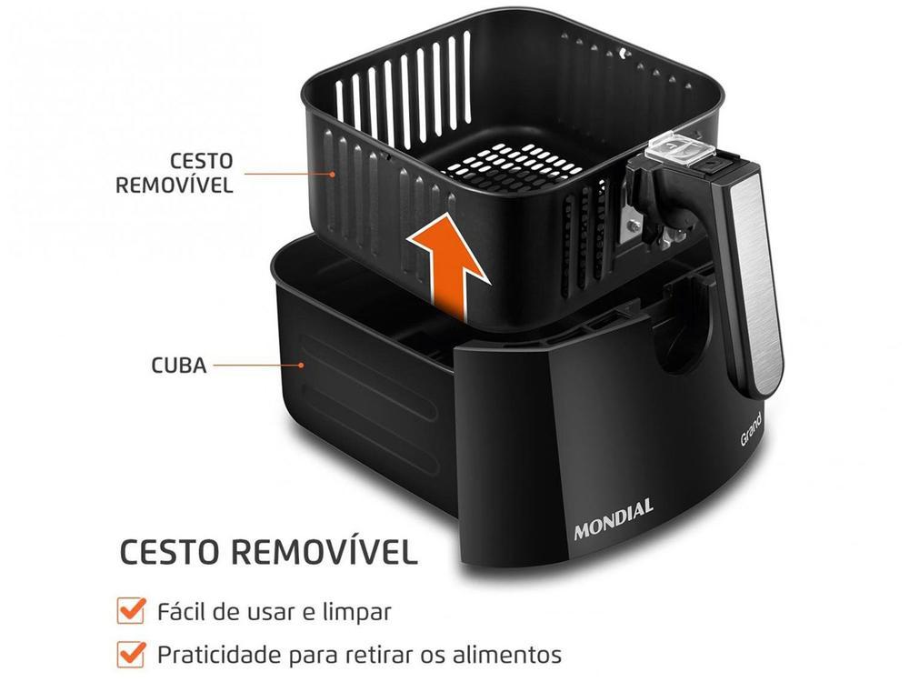 Fritadeira Elétrica sem Óleo/Air Fryer Mondial - 13