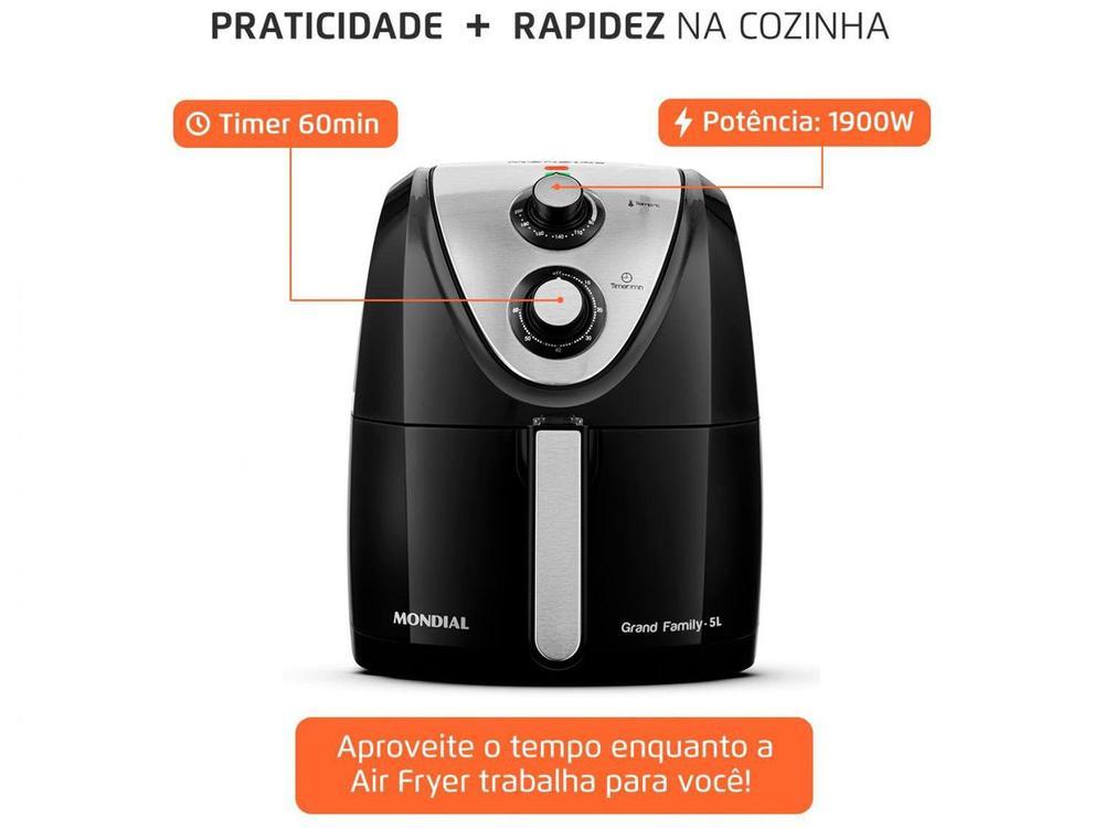 Fritadeira Elétrica sem Óleo/Air Fryer Mondial - 16
