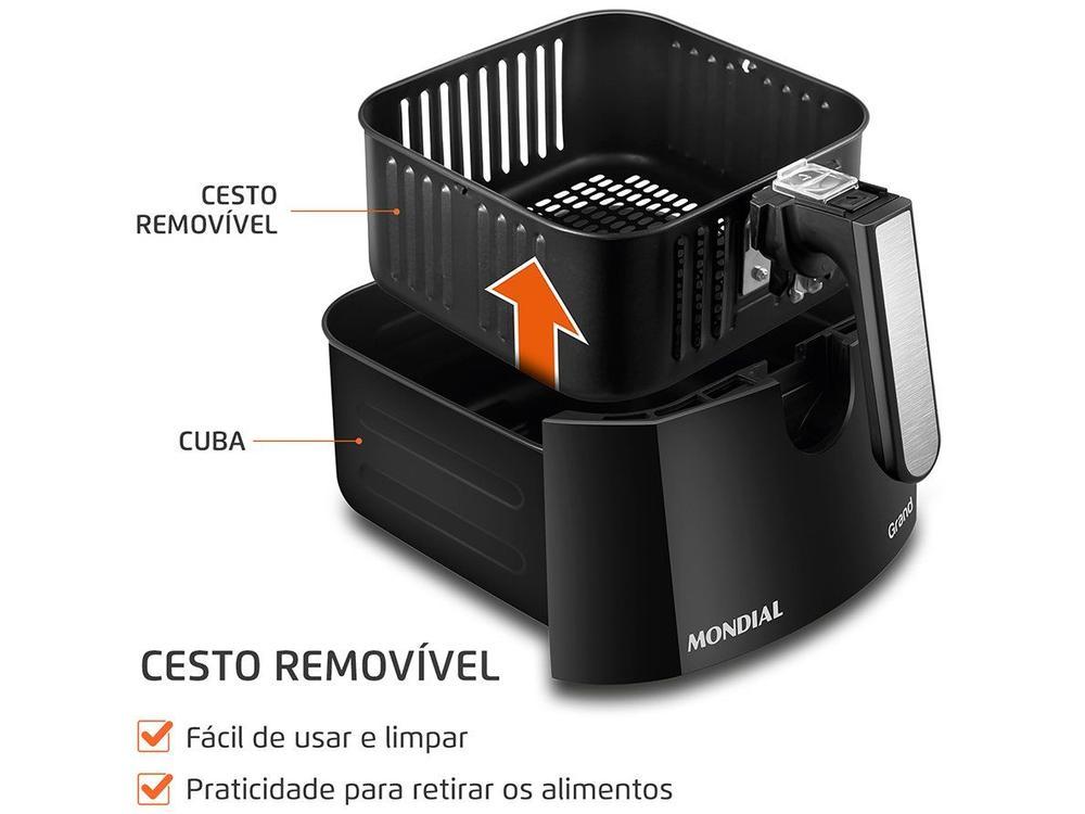 Fritadeira Elétrica sem Óleo/Air Fryer Mondial - 6