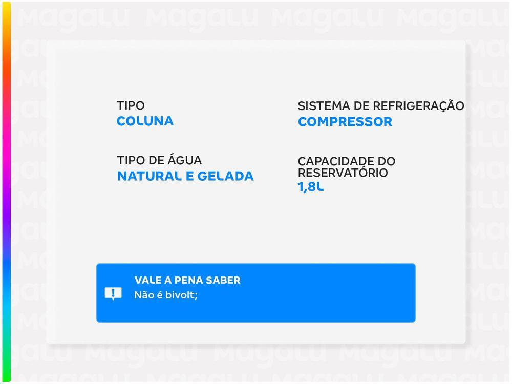 Bebedouro de Água Esmaltec de Coluna Refrigerado por Compressor EGC35B - 2