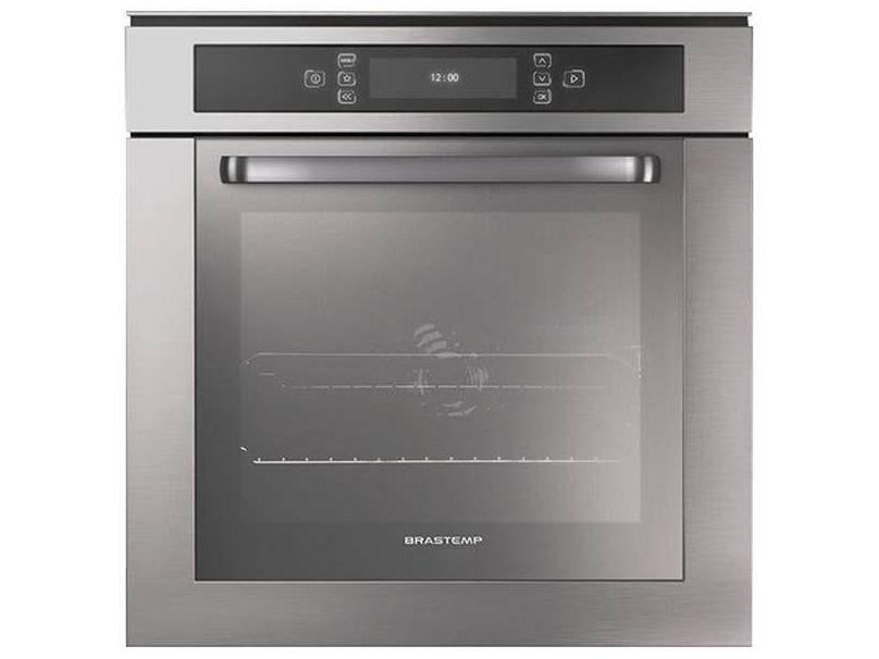 Forno Elétrico de Embutir Brastemp 67L Inox com Função Ar Forçado e Painel Touch BO260AR - 1