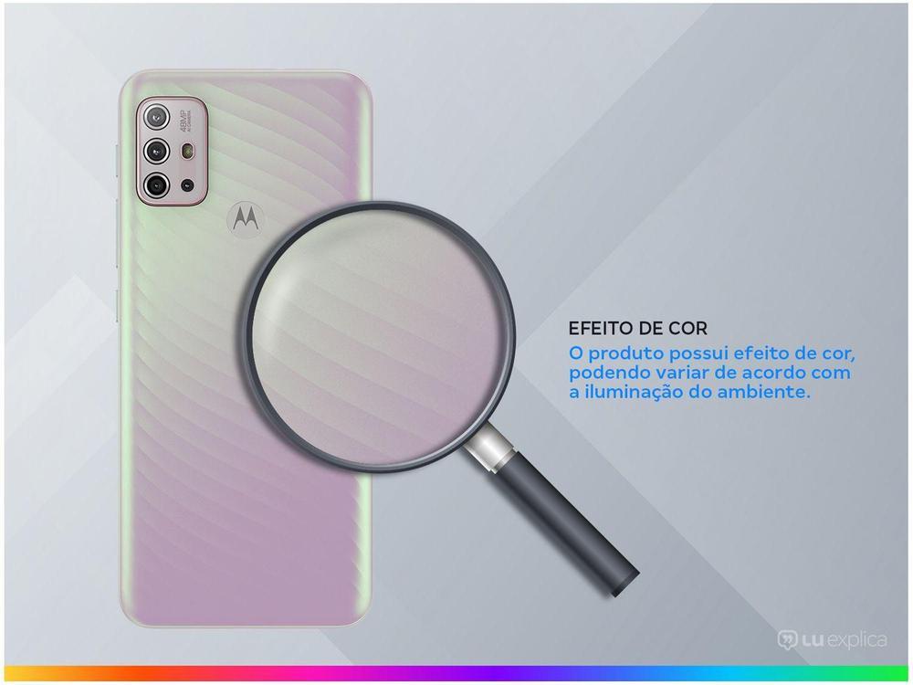 Smartphone Motorola Moto G10 64GB Branco Floral 4G 4GB RAM Tela 6,5” Câm. Quádrupla + Selfie 8MP - 3