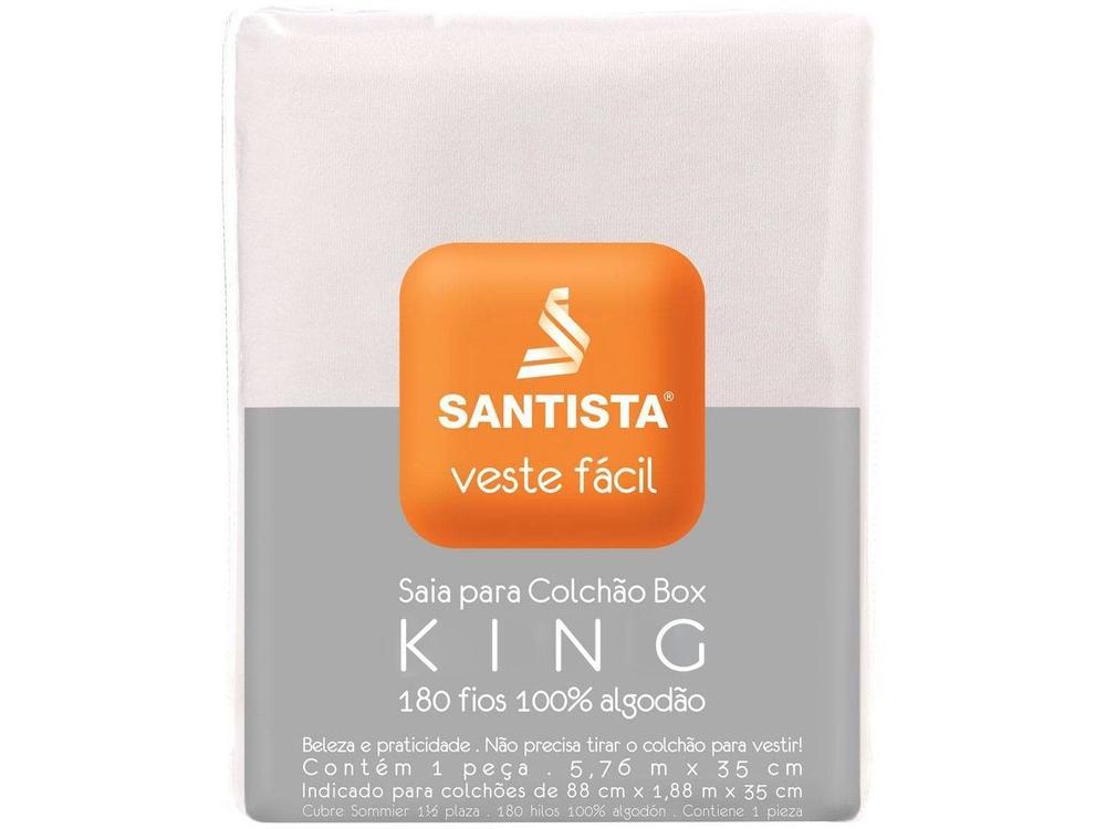 Saia para Cama King Size Veste Fácil 193x203cm Santista - 2