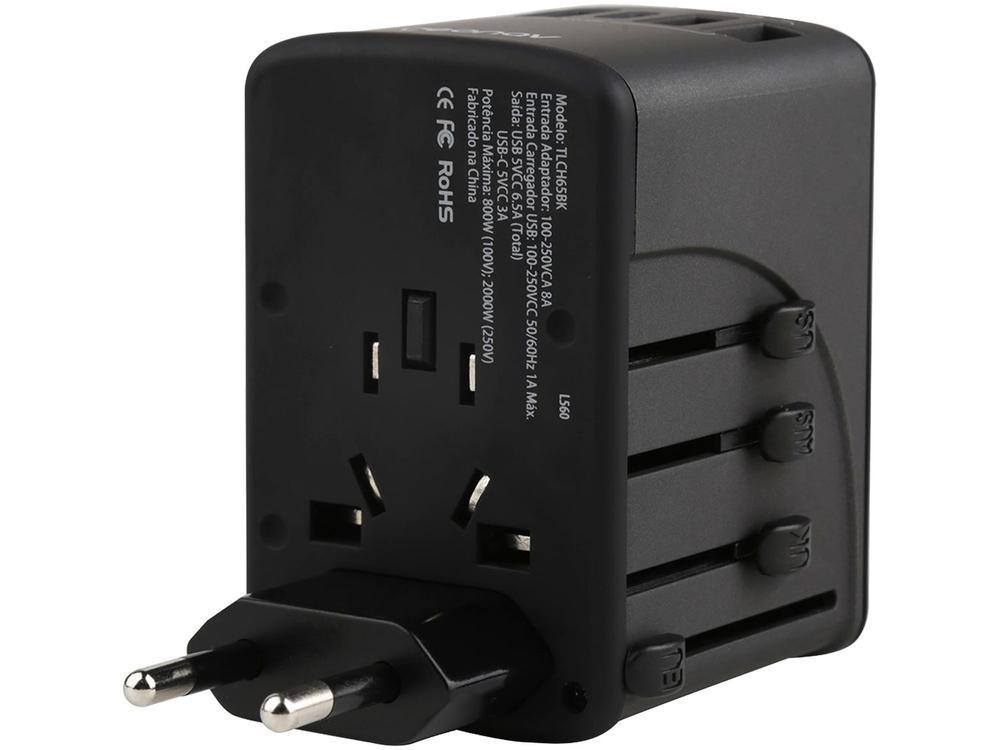 Carregador de Tomada 4 Entradas USB e 1 USB-C - 6