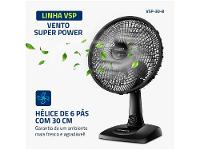 Ventilador Mondial Super Power 30cm 6 Pas 3 Velocidades 60W