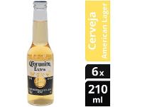 Cerveja Corona Coronita Extra Lager 6 Unidades - 210ml - 11