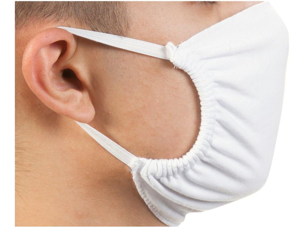 Máscara Lavável / Reutilizável Dupla Camada Branca - 3