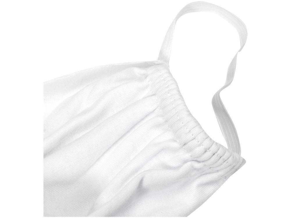 Máscara Lavável / Reutilizável Dupla Camada Branca - 5