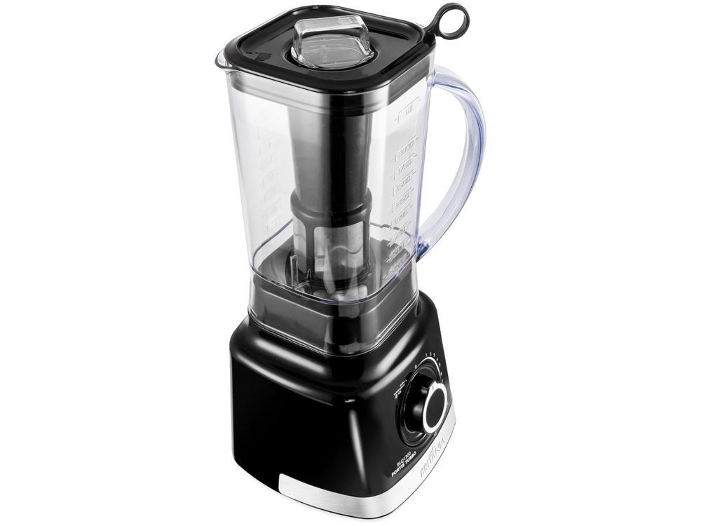 Liquidificador Britânia Fortis Turbo BLQ1300P Preto com Filtro 12 Velocidades + Pulsar 1400W - 15
