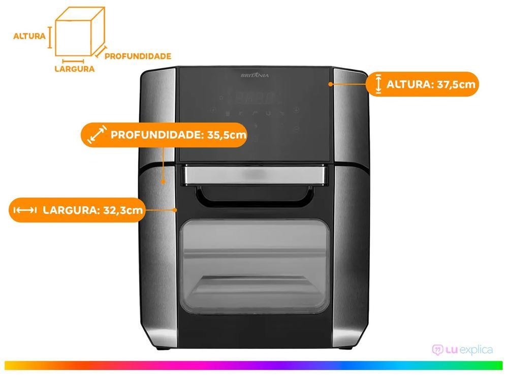 Air Fryer Britânia Oven BFR2100 Preto 12L com Timer - 5