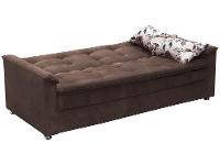 Sofá-cama Casal 3 Lugares Reclinável Veludo - 7