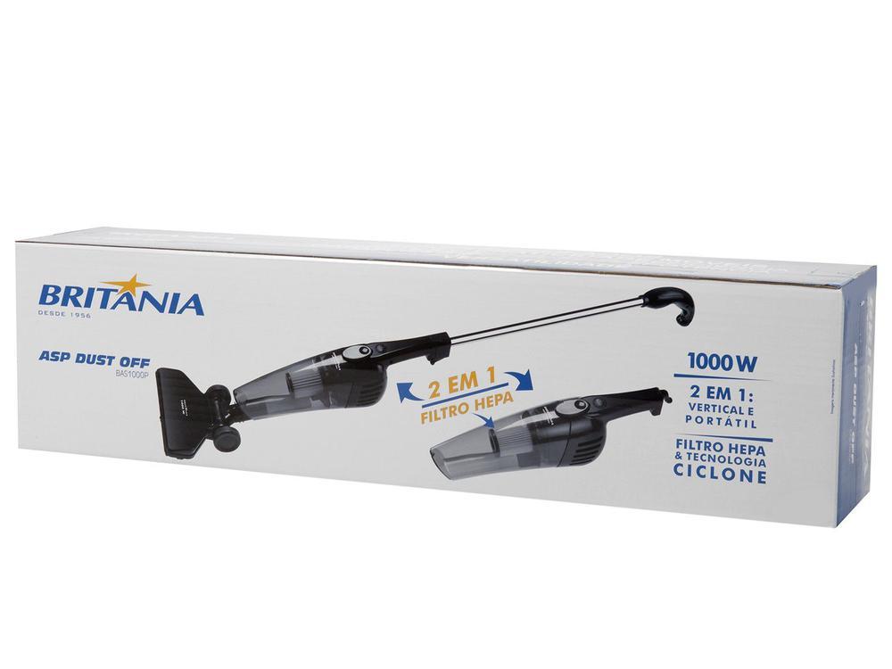 Aspirador de Pó Portátil e Vertical Britânia com Filtro HEPA 1000W Dust Off BAS1000P Preto - 9