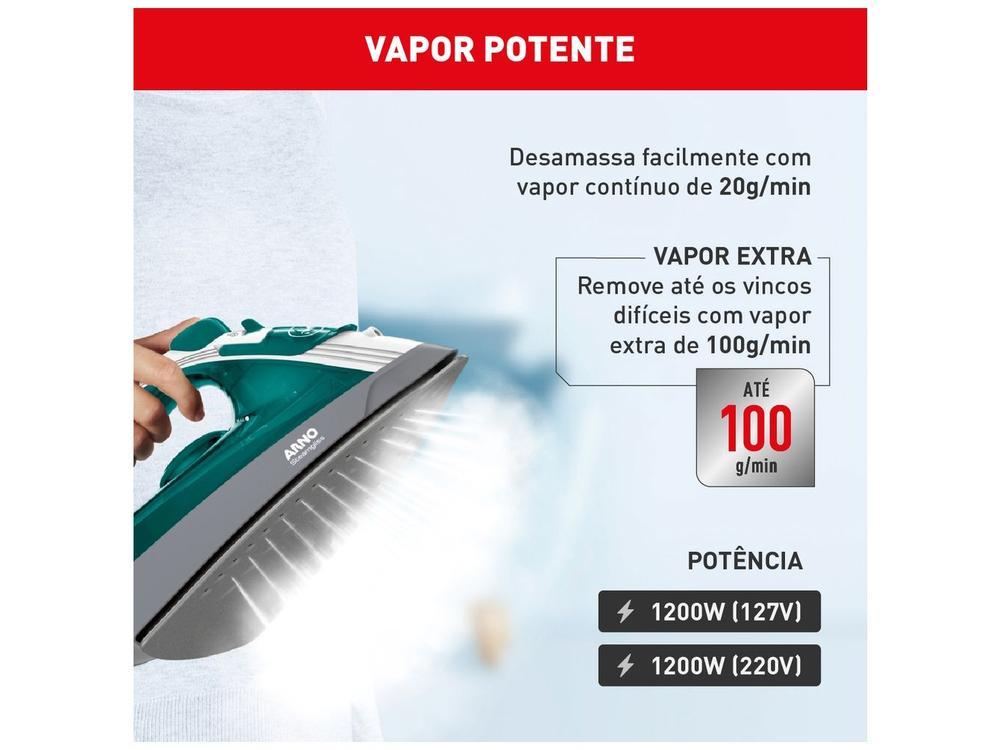 Ferro de Passar Roupa a Vapor e a Seco Arno - 12