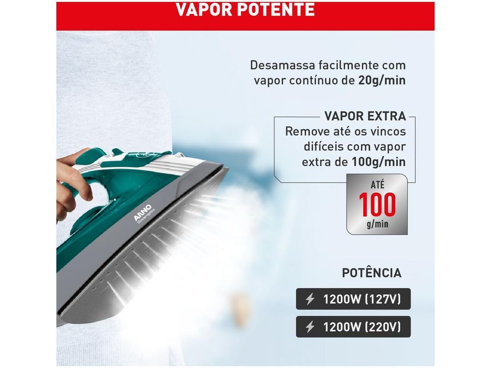 Ferro a Vapor Arno Steamgliss Base Antiaderente FSGP - 5