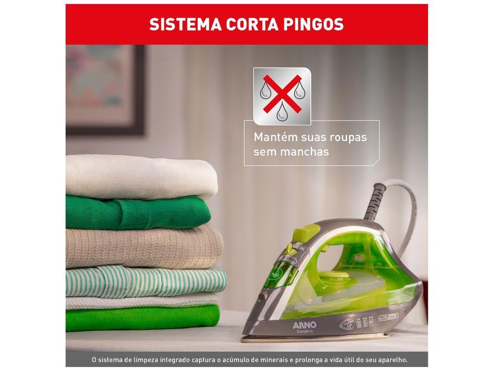 Ferro de Passar Roupa a Vapor e a Seco Arno Ecogliss FEC1 Verde - 14
