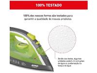 Ferro de Passar Roupa a Vapor e a Seco Arno Ecogliss FEC1 Verde - 16