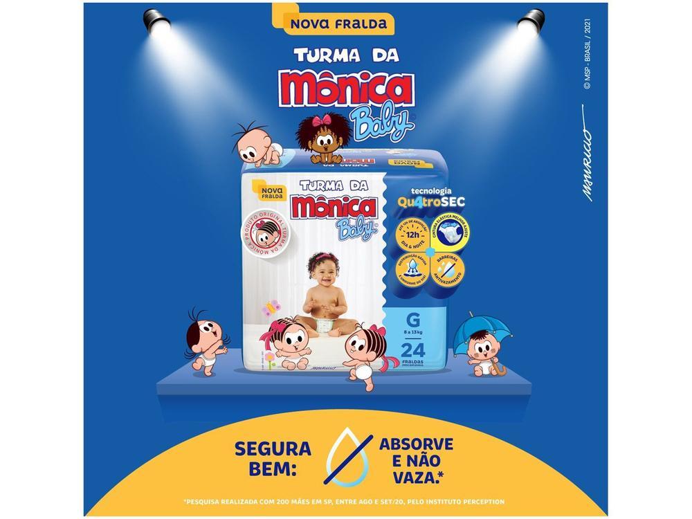 Fralda Turma da Mônica Baby Tam. G 7 a 11kg - 11