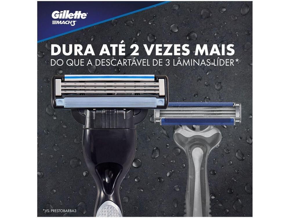 Aparelho de Barbear Carbono Recarregável Gillette Mach3 - 13