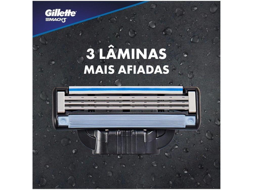 Aparelho de Barbear Carbono Recarregável Gillette Mach3 - 9