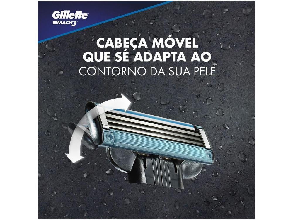 Aparelho de Barbear Carbono Recarregável Gillette Mach3 - 10
