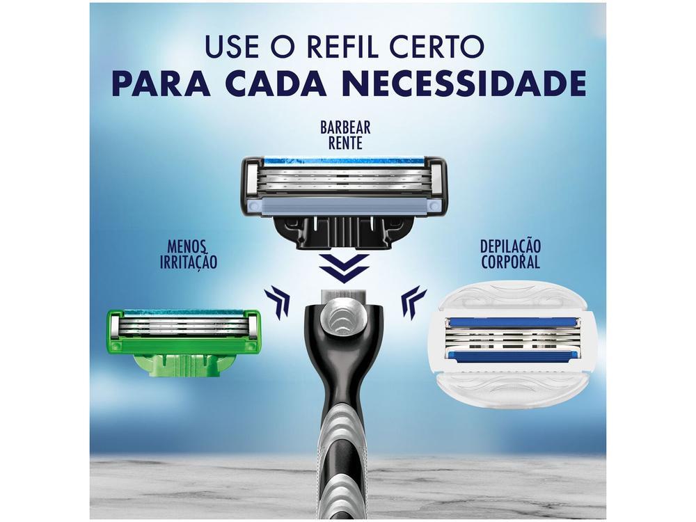 Aparelho de Barbear Carbono Recarregável Gillette Mach3 - 6