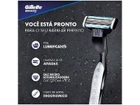 Aparelho de Barbear Carbono Recarregável Gillette Mach3 - 12