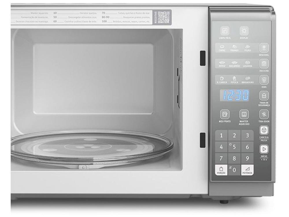 Micro-ondas Electrolux 31L Cinza Espelhado Função Tira Odor - 12