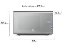 Micro-ondas Electrolux 31L Cinza Espelhado Função Tira Odor - 23