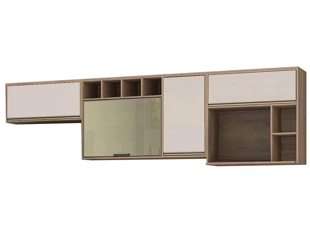 Armário de Cozinha Completa Luciane Parma com Balcão para Pia 8 Portas - 5