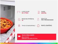 Micro-ondas Consul 20L Cinza - 2