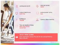 Aspirador de Pó Vertical e Portátil Electrolux Filtro HEPA 1450W Plus STK14 Denim Blue - 18