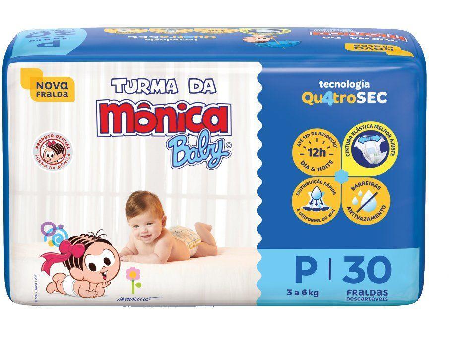 Fralda Turma da Mônica Baby Tam. P 3 a 5kg - 17