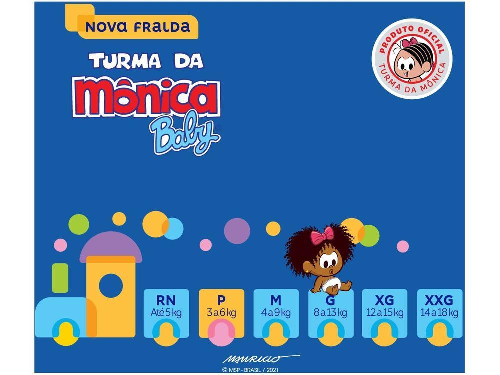 Fralda Turma da Mônica Baby Tam. P 3 a 5kg - 16
