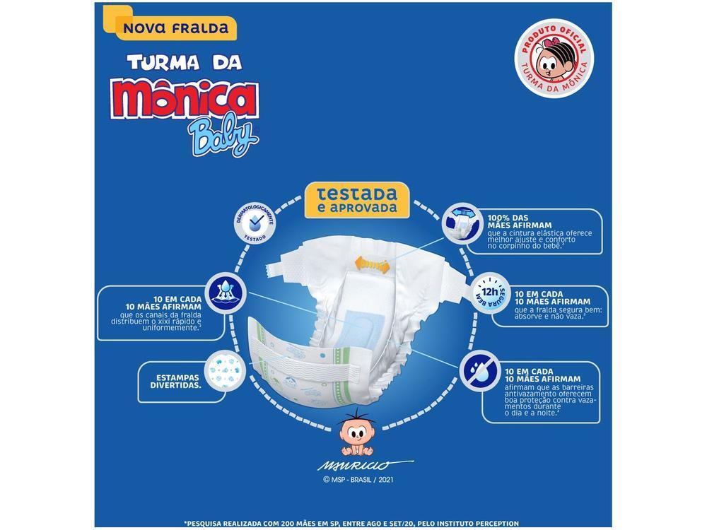 Fralda Turma da Mônica Baby Tam. P 3 a 5kg - 24