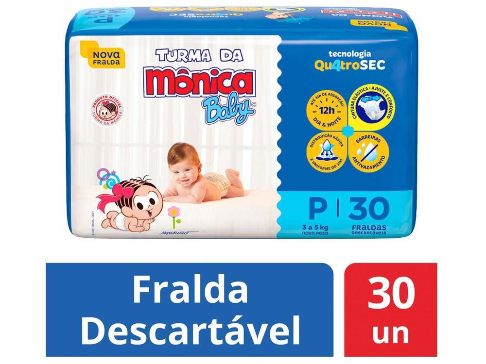 Fralda Turma da Mônica Baby Tam. P 3 a 5kg - 3