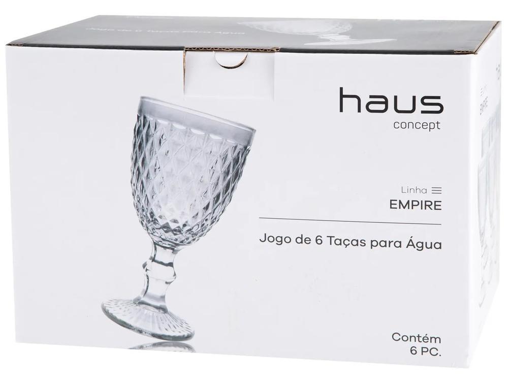 Jogo de Taças de Vidro 330ml 6 Peças Haus - 9