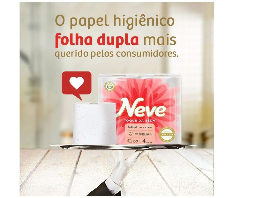 Papel Higiênico Folha Dupla Neve Toque de Seda - 4