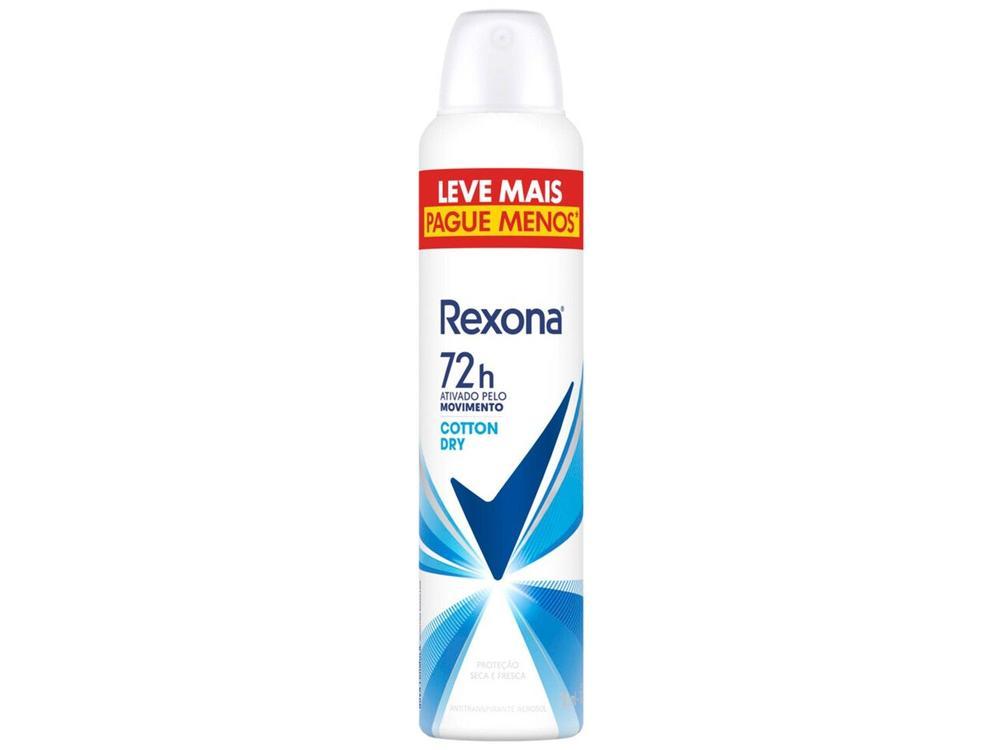 Desodorante Antitranspirante Aerossol Rexona Cotton Dry Feminino 72 Horas 250ml - 1