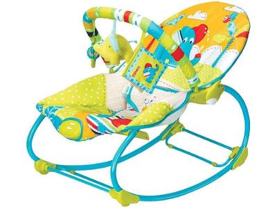 Cadeirinha de Descanso Mastela Reclinável Vibratória com Móbile Rocker Elefante até 18kg