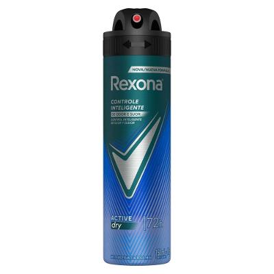 Desodorante Antitranspirante Aerossol Masculino Rexona Active Dry 72 horas 150ml
