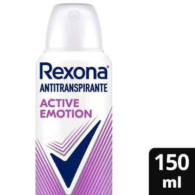 Desodorante Antitranspirante Aerosol Rexona Active Emotion 72 Horas 150ml