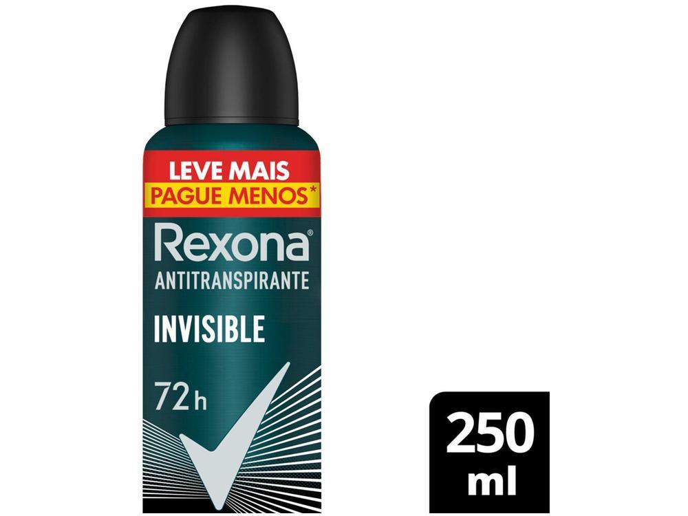 Desodorante Antitranspirante Aerossol Rexona Men Invisible Masculino 72 Horas 250ml - 2
